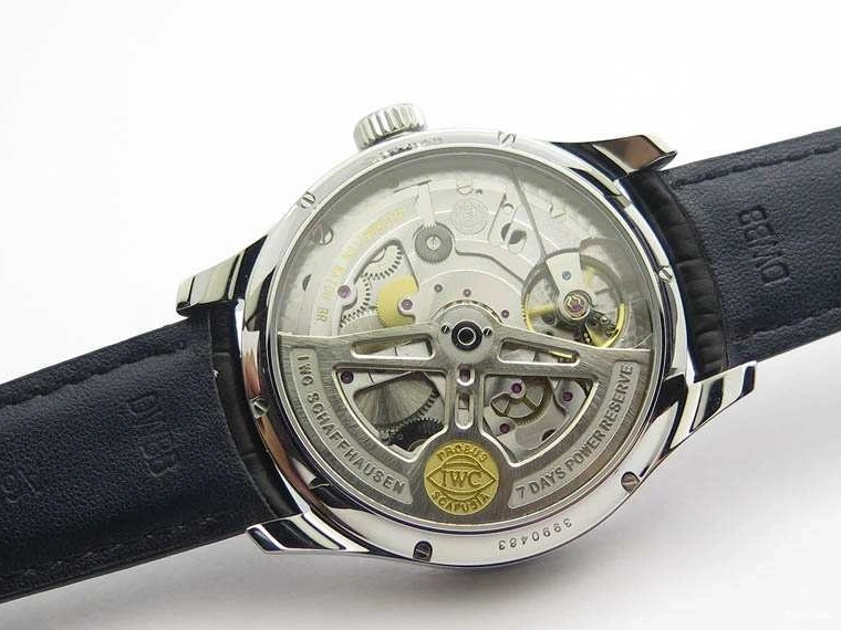 MIROTIME 0408 Portuguese Real PR Real Annual Calendar IW5035 YLF 1:1 Best Edition Black Dial On Leather Strap A Soft 7240